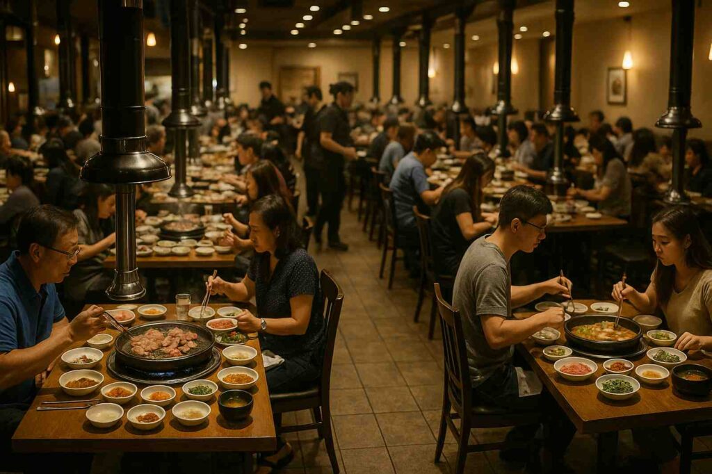 busy restaurant dining customers food directory | GPS: 49.396239, -122.622288