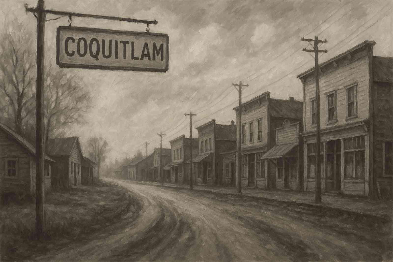 coquitlam old western town view with signs Historic Coquitlam BC Past & Present Guide