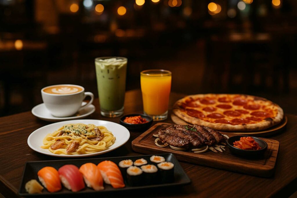 delicious food spread in coquitlam restaurant nighttime Coquitlam Local
