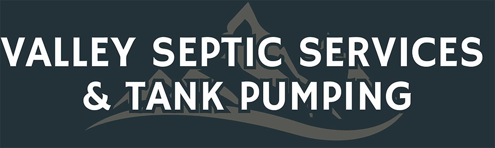 Company logo reading Valley Septic Services and Tank Pumping with a mountain outline graphic, likely servicing the Coquitlam, BC area.