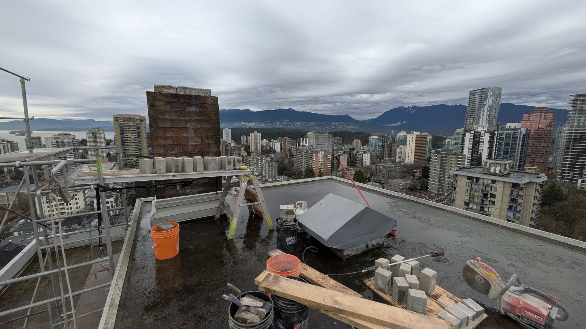 Vancouverchimneyrepairwithprocessmovingalong 1920w Bricked Masonry