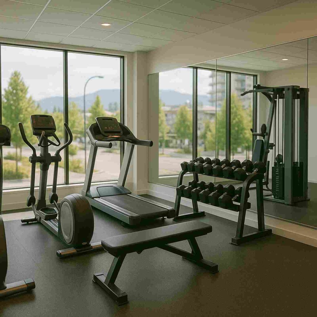 gym equipment in coquitlam modern fitness area | GPS: 49.320720, -122.738058