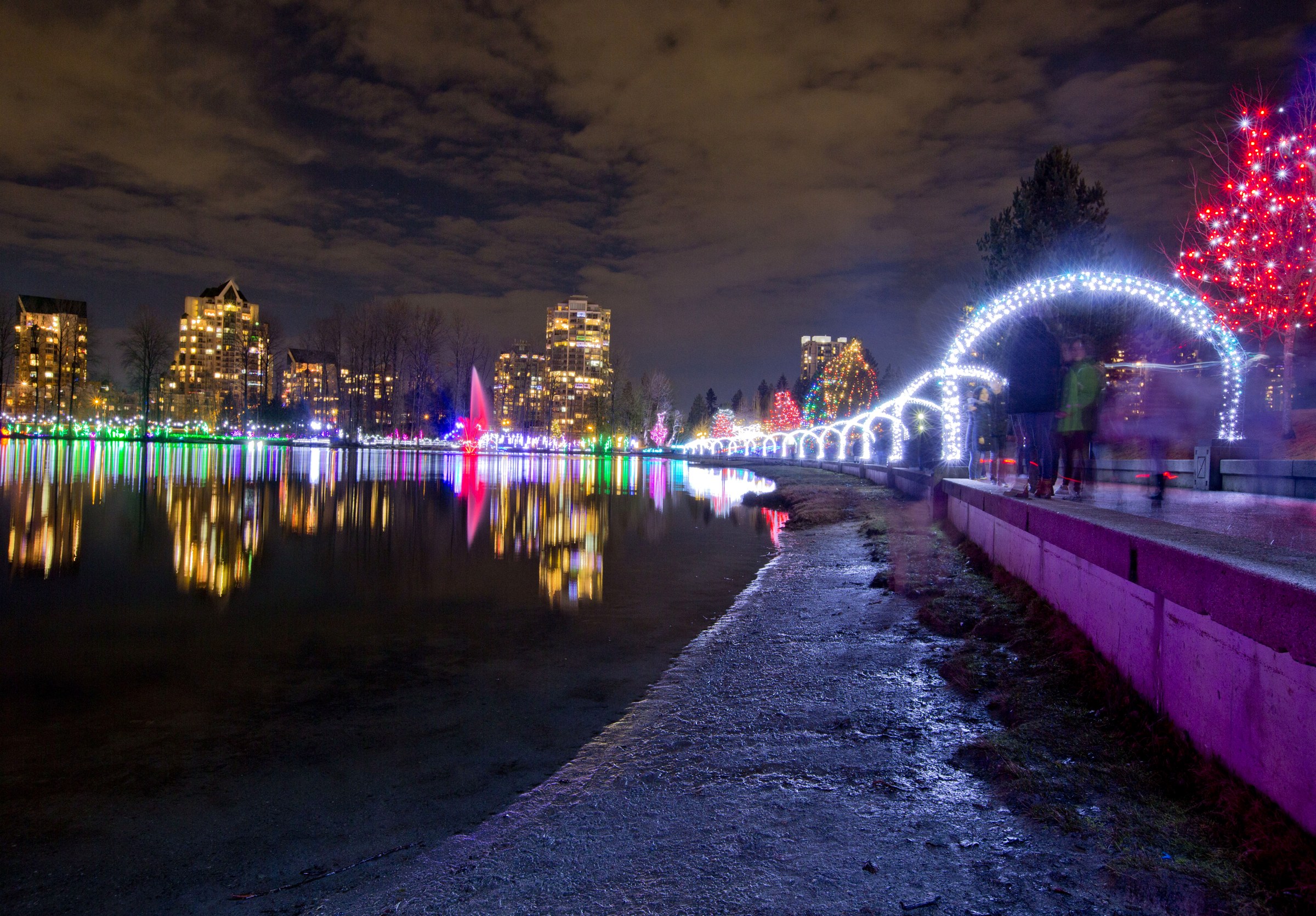 coquitlam lights at lafarge lake Christmas Ideas and Events in Coquitlam, BC, 2026 Christmas light arches reflected in Lafarge Lake at Lights at Lafarge in Coquitlam